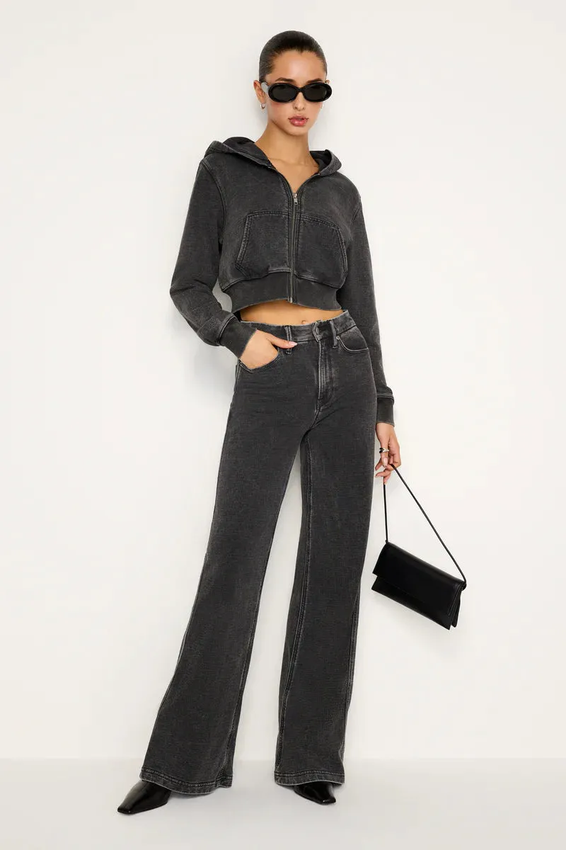 Jeanius Cropped Zip Hoodie Everyday Casual Look
