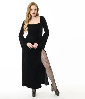 Killstar Black Velvet Morvessa Maxi Dress Casual Everyday Look