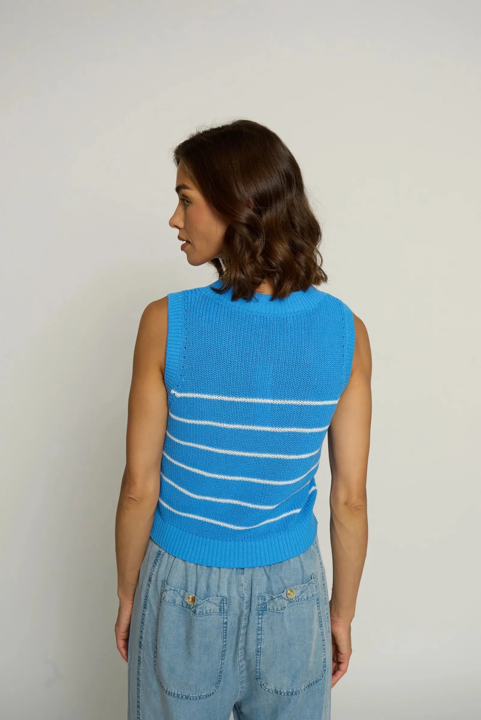Lace Up Sleeveless Top Summer Festival Tee