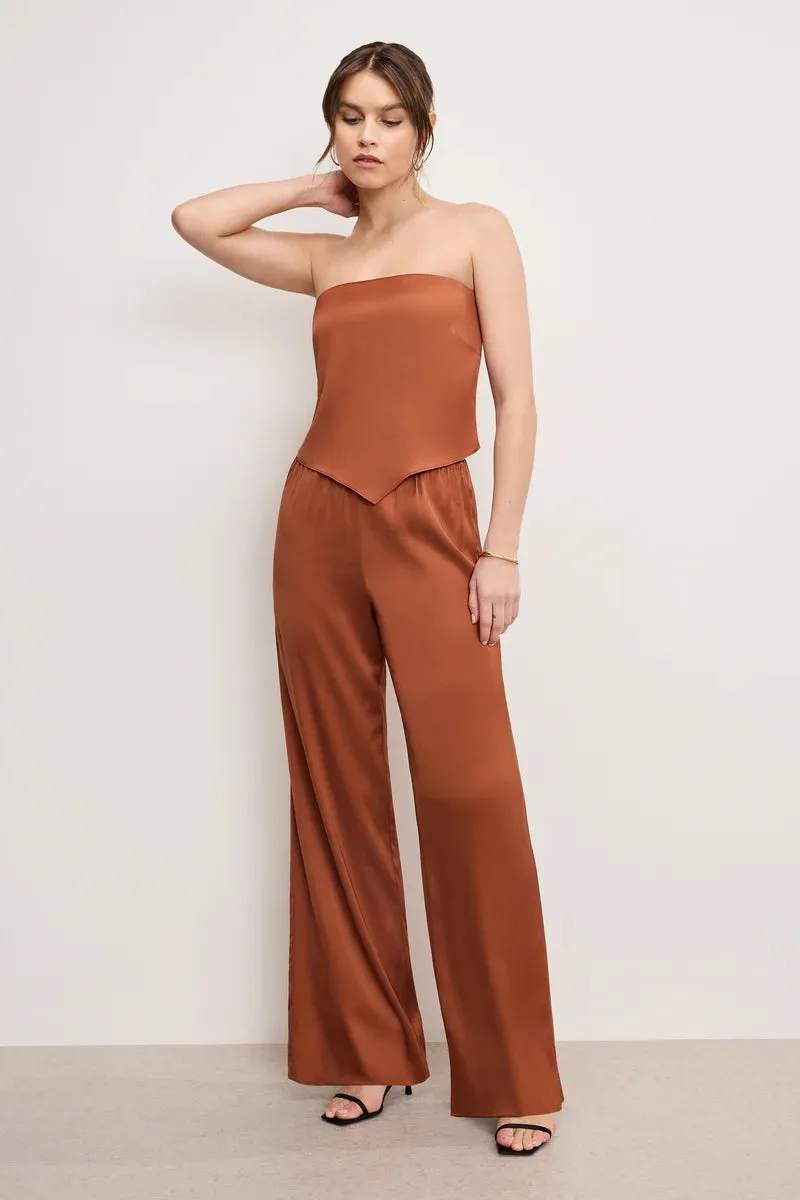 Lacey Satin Top Everyday Casual Look