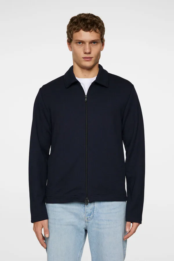 Lansa Jersey Zip Jacket Relaxed Lounge Fit