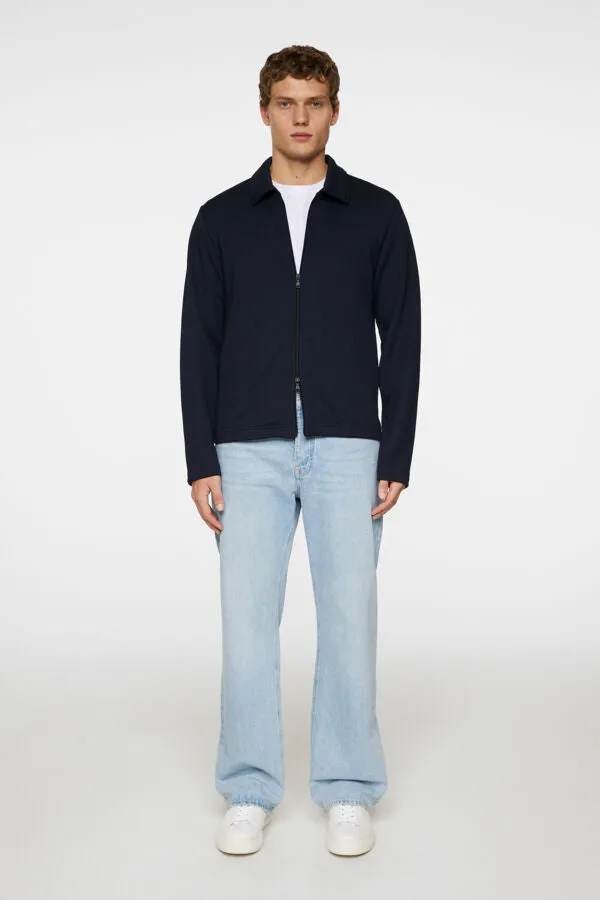 Lansa Jersey Zip Jacket Relaxed Lounge Fit