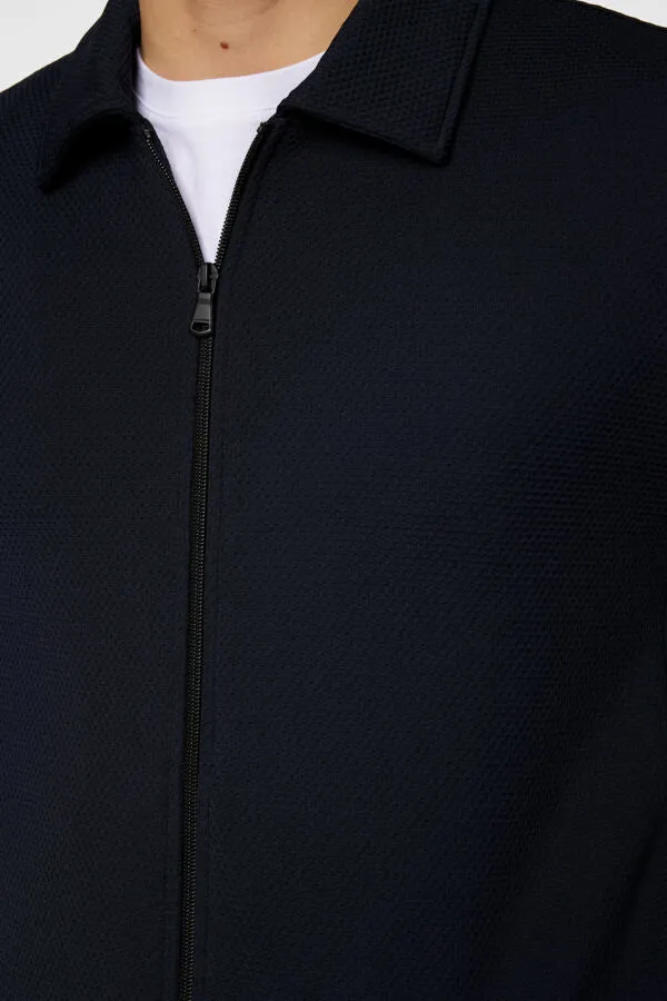 Lansa Jersey Zip Jacket Relaxed Lounge Fit