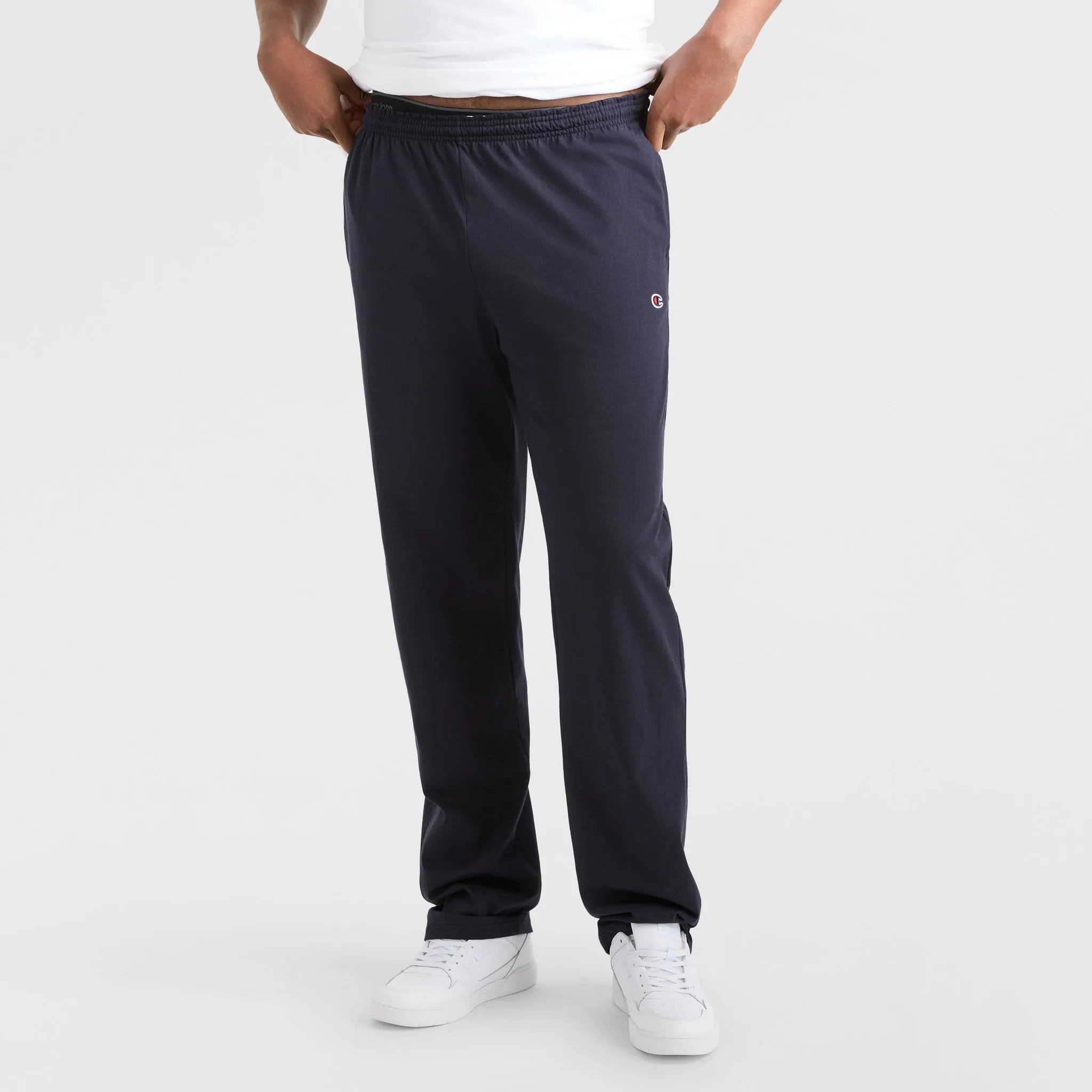 Lightweight Lounge Pants, Open Hem, C Logo - Big & Tall Lounge & Leisure