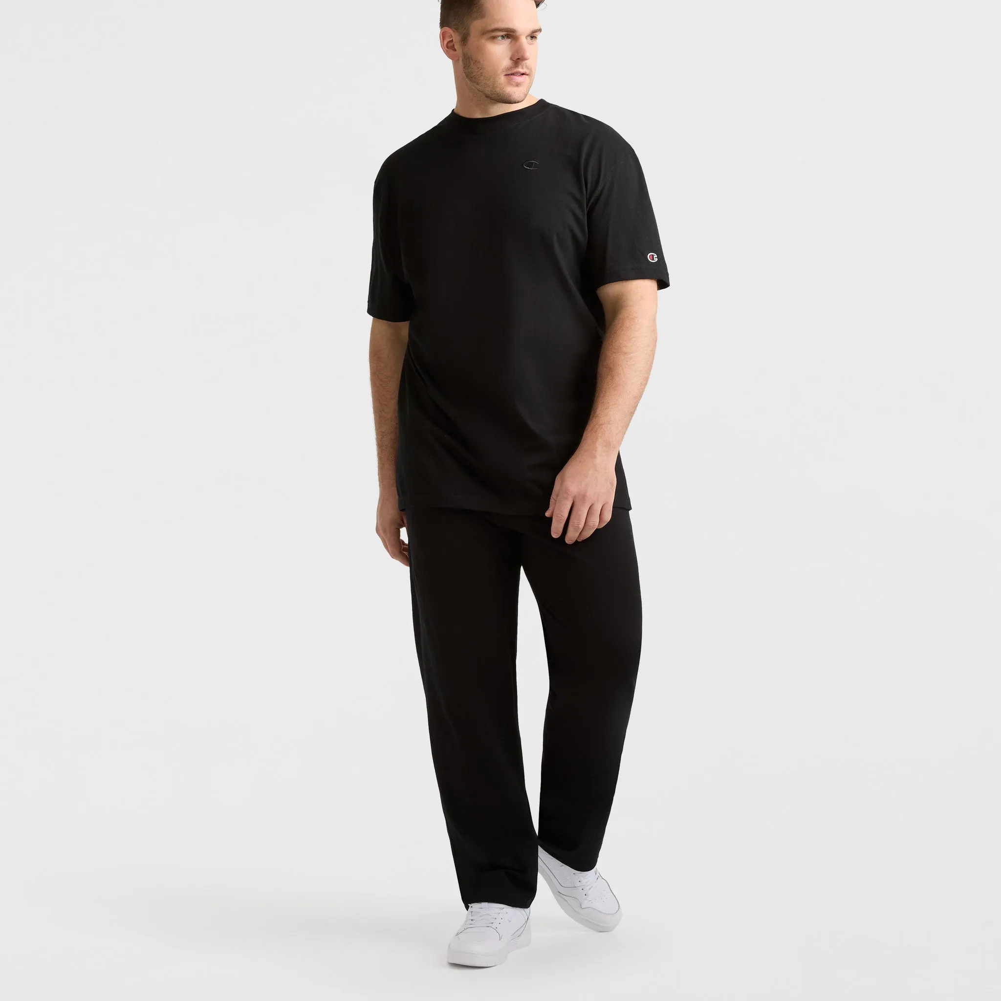 Lightweight Lounge Pants, Open Hem, C Logo - Big & Tall Lounge & Leisure