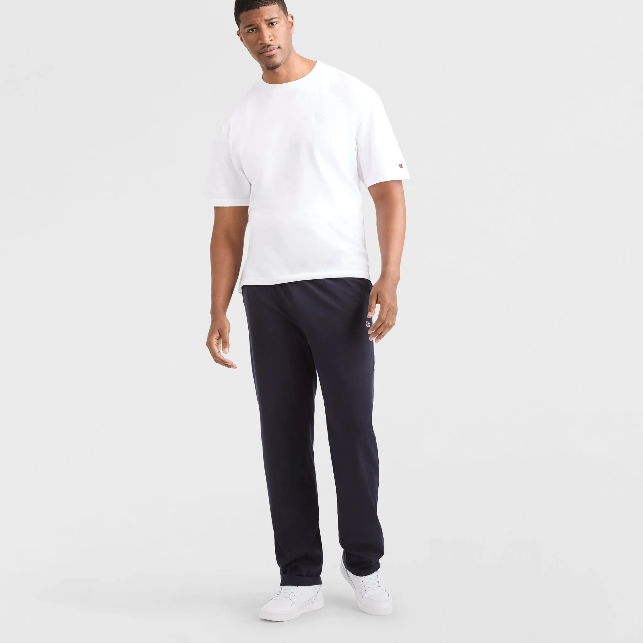 Lightweight Lounge Pants, Open Hem, C Logo - Big & Tall Lounge & Leisure
