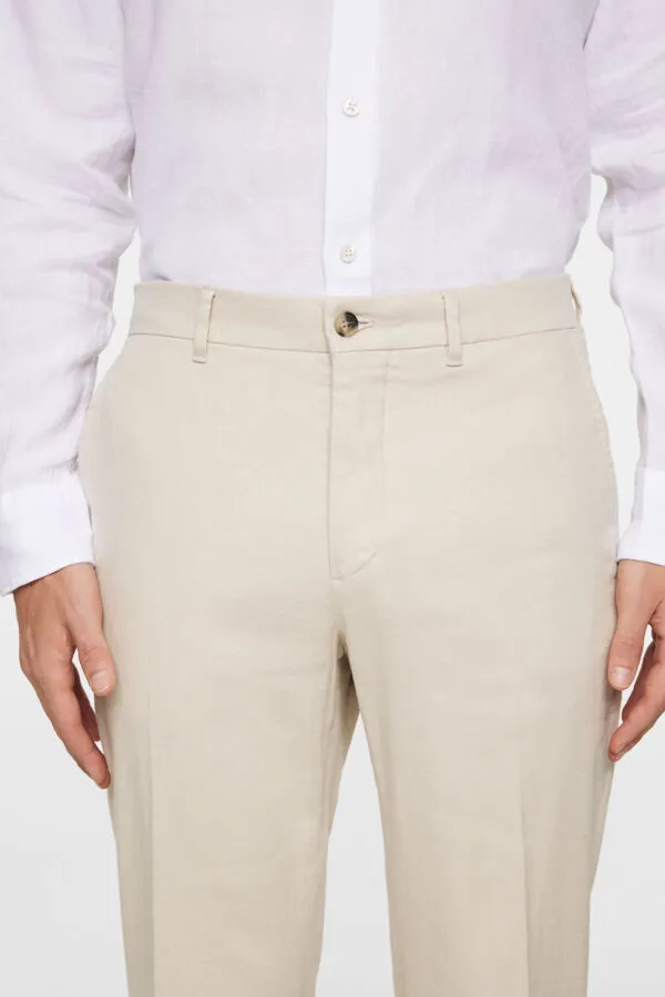 Lois Linen Stretch Pants Everyday Casual Wear