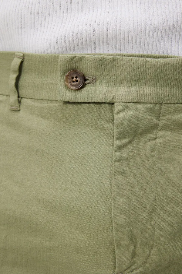 Lois Linen Stretch Pants Everyday Casual Wear