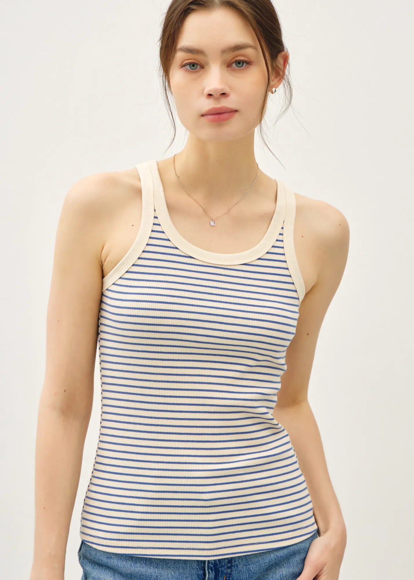Margaux Stripe Tank Summer Festival Tee