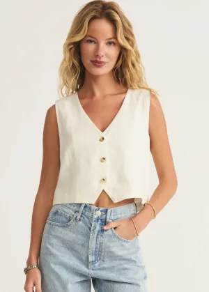 Marta Linen Vest Everyday Casual Look