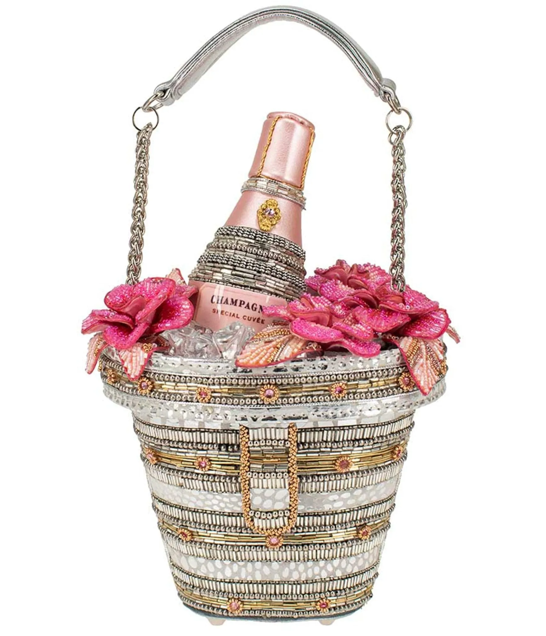 Mary Frances Champagne On Ice Handbag Fun Outing