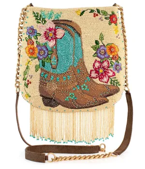 Mary Frances Line Dance Crossbody Handbag Fun Outing