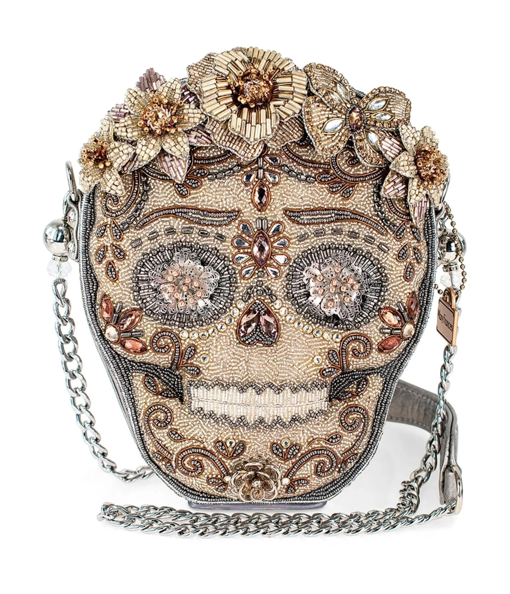 Mary Frances Shining Skull Crossbody Handbag Fun Outing