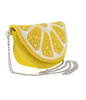 Mary Frances Tart Lemon Crossbody Bag Fun Outing