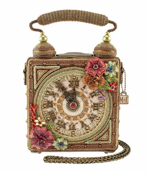 Mary Frances Time of Your Life Clock Handbag Fun Outing