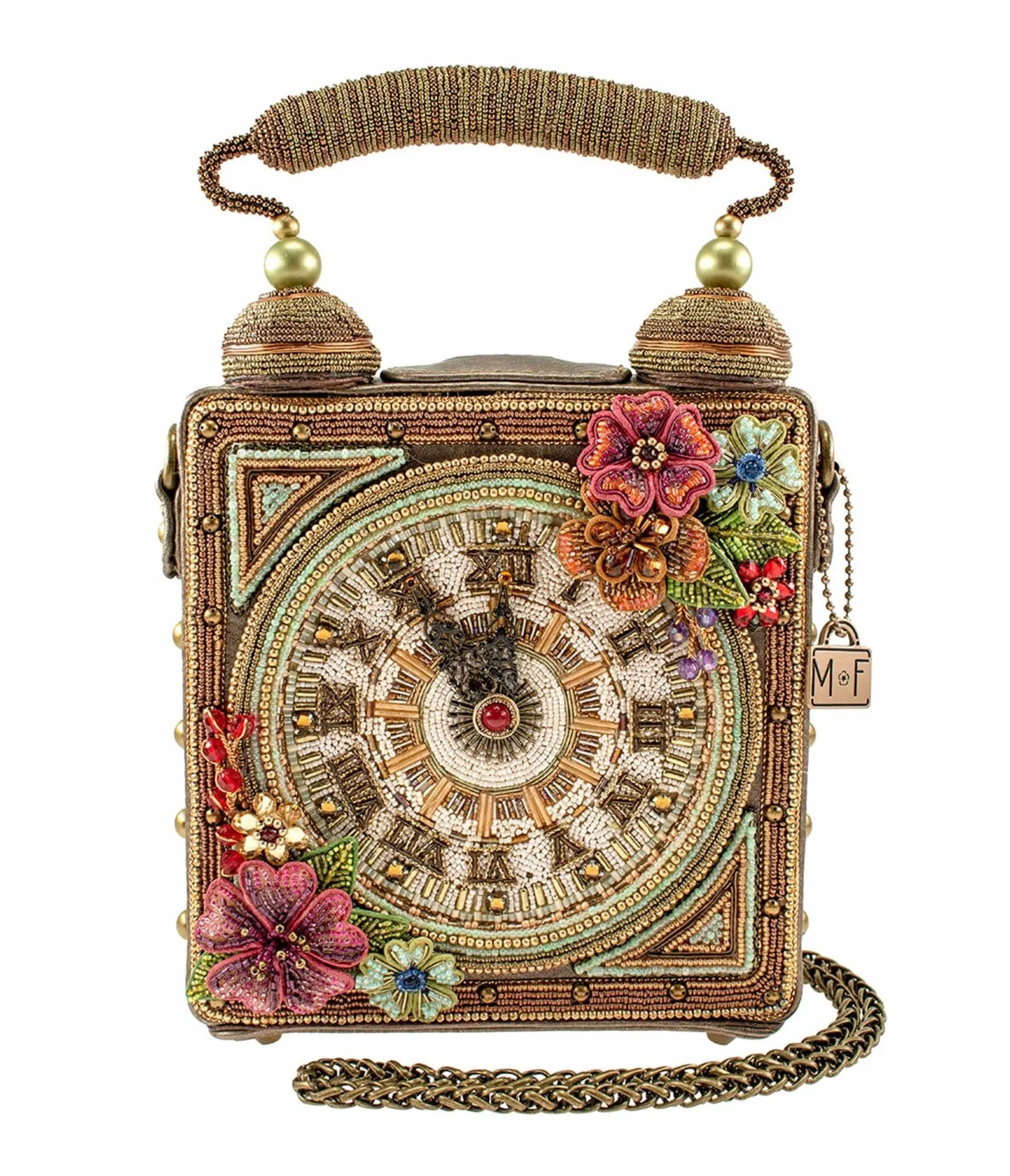Mary Frances Time of Your Life Clock Handbag Fun Outing