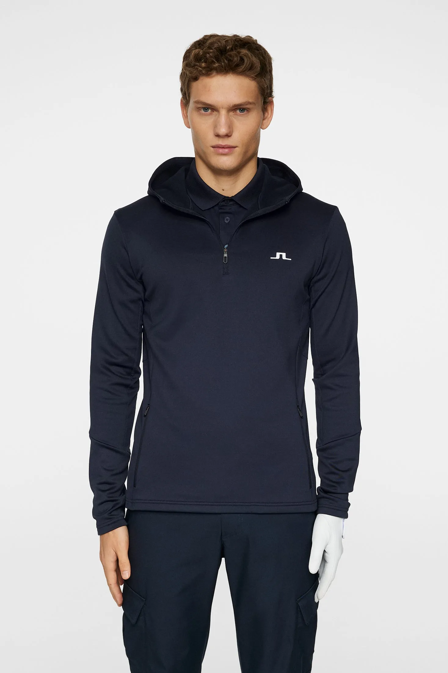 Men's Aerial Quarter Zip Hood Relaxed Lounge Fit
