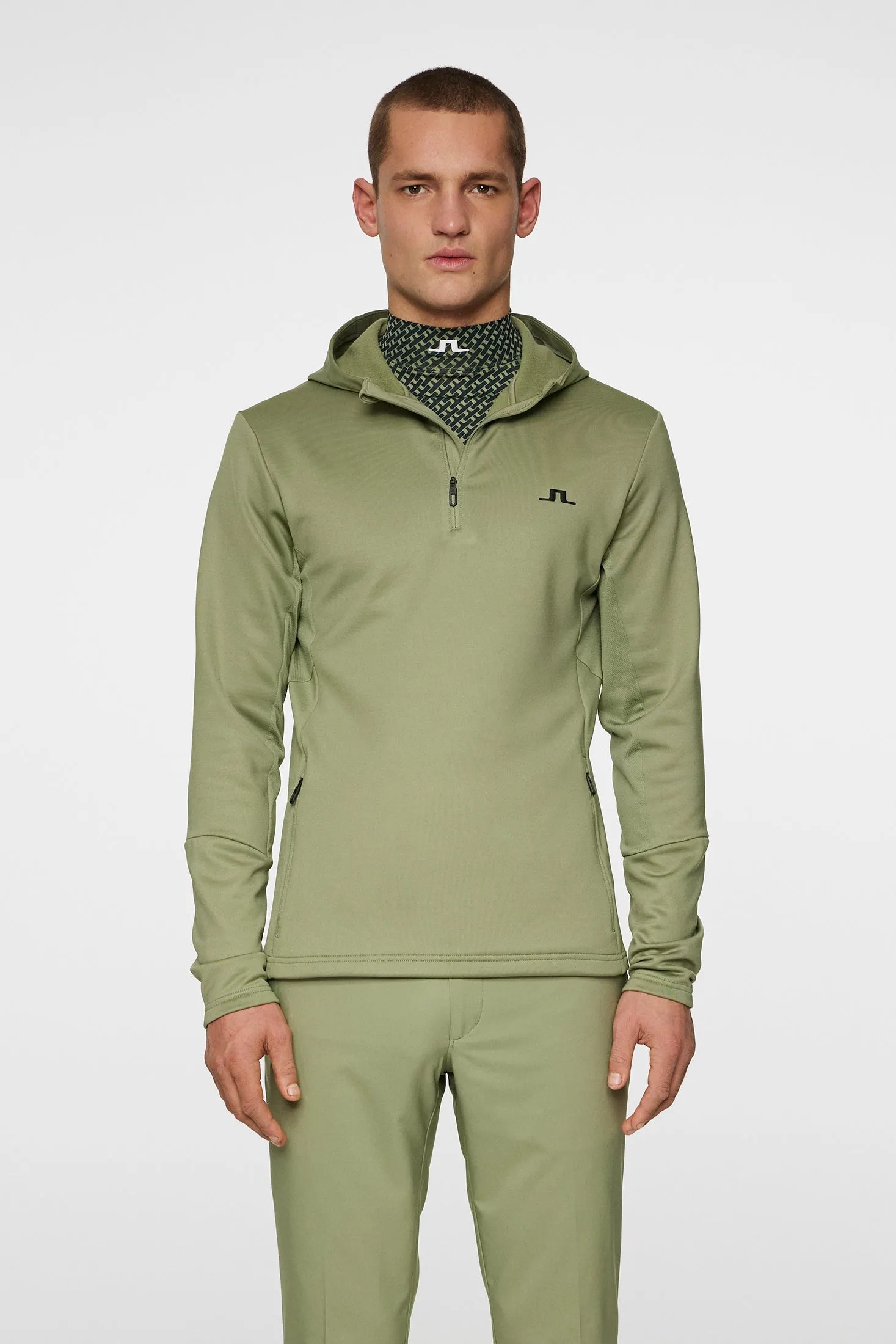 Men's Aerial Quarter Zip Hood Relaxed Lounge Fit
