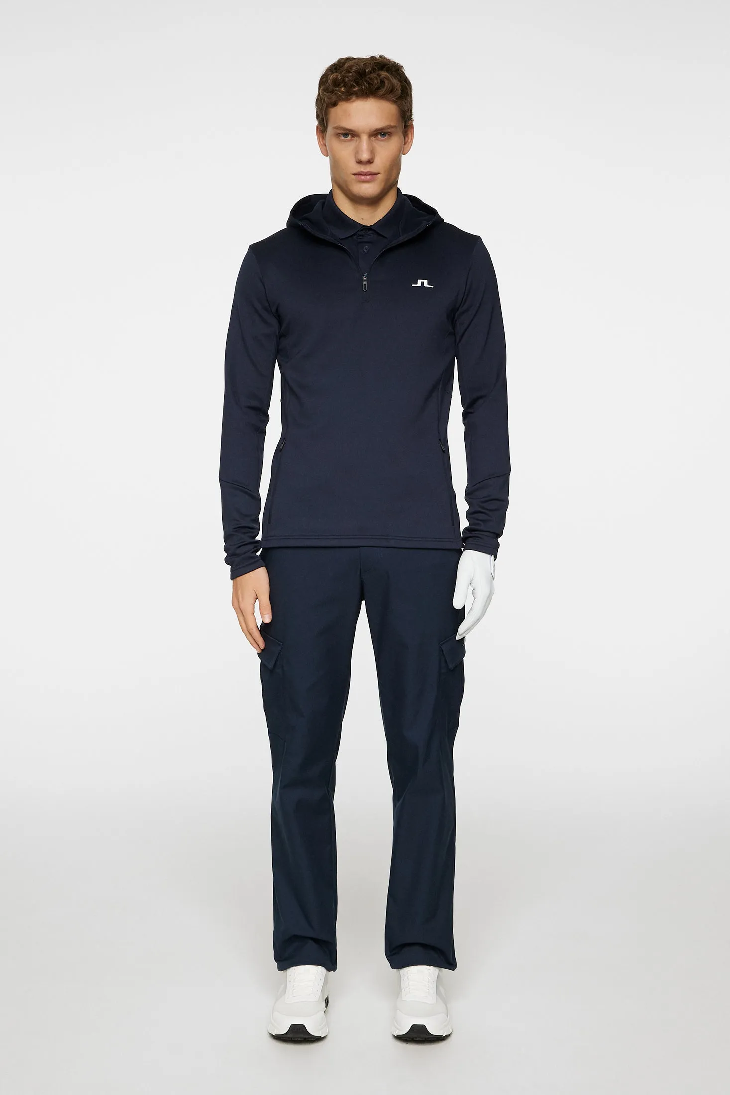 Men's Aerial Quarter Zip Hood Relaxed Lounge Fit