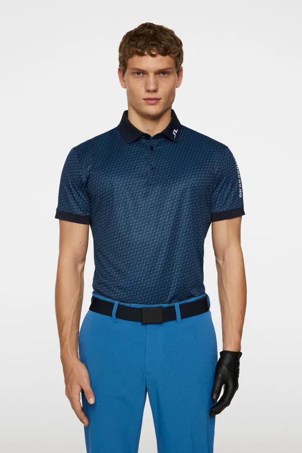 Men's Tour Tech Print Polo Office Smart Casual