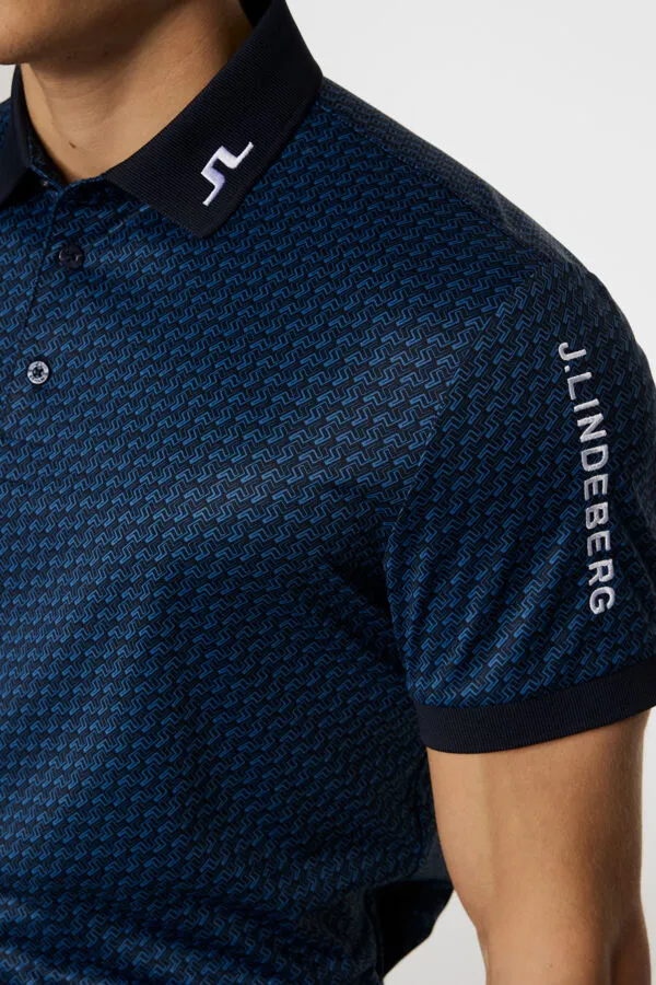Men's Tour Tech Print Polo Office Smart Casual