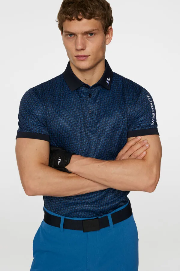 Men's Tour Tech Print Polo Office Smart Casual