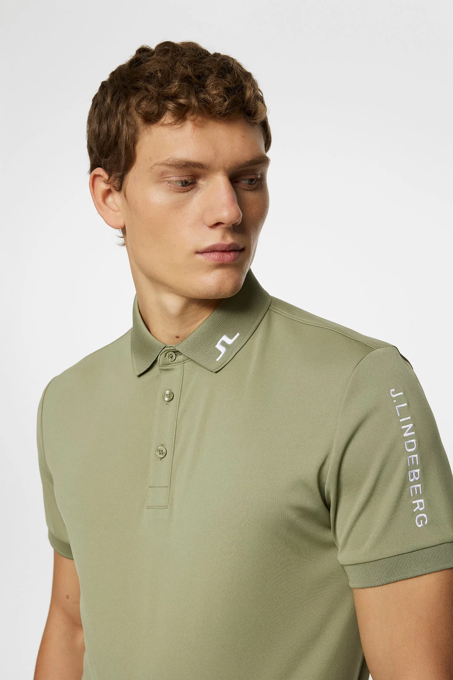 Men's Tour Tech Slim Fit Polo Office Smart Casual