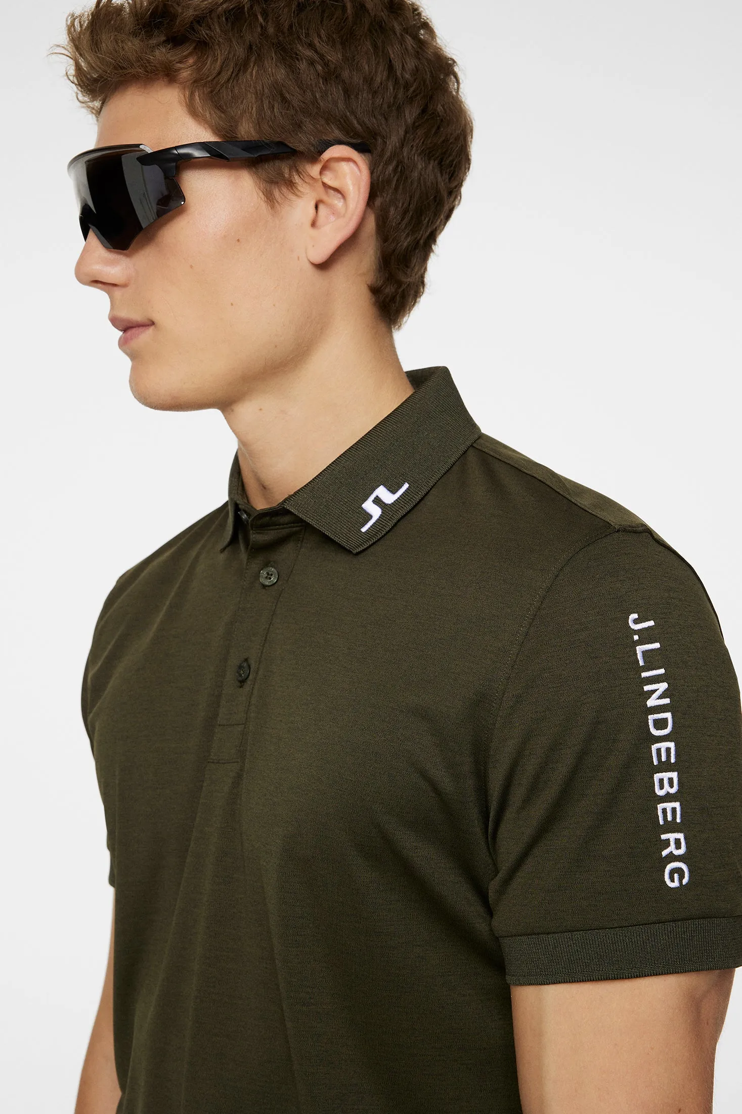 Men's Tour Tech Slim Fit Polo Office Smart Casual