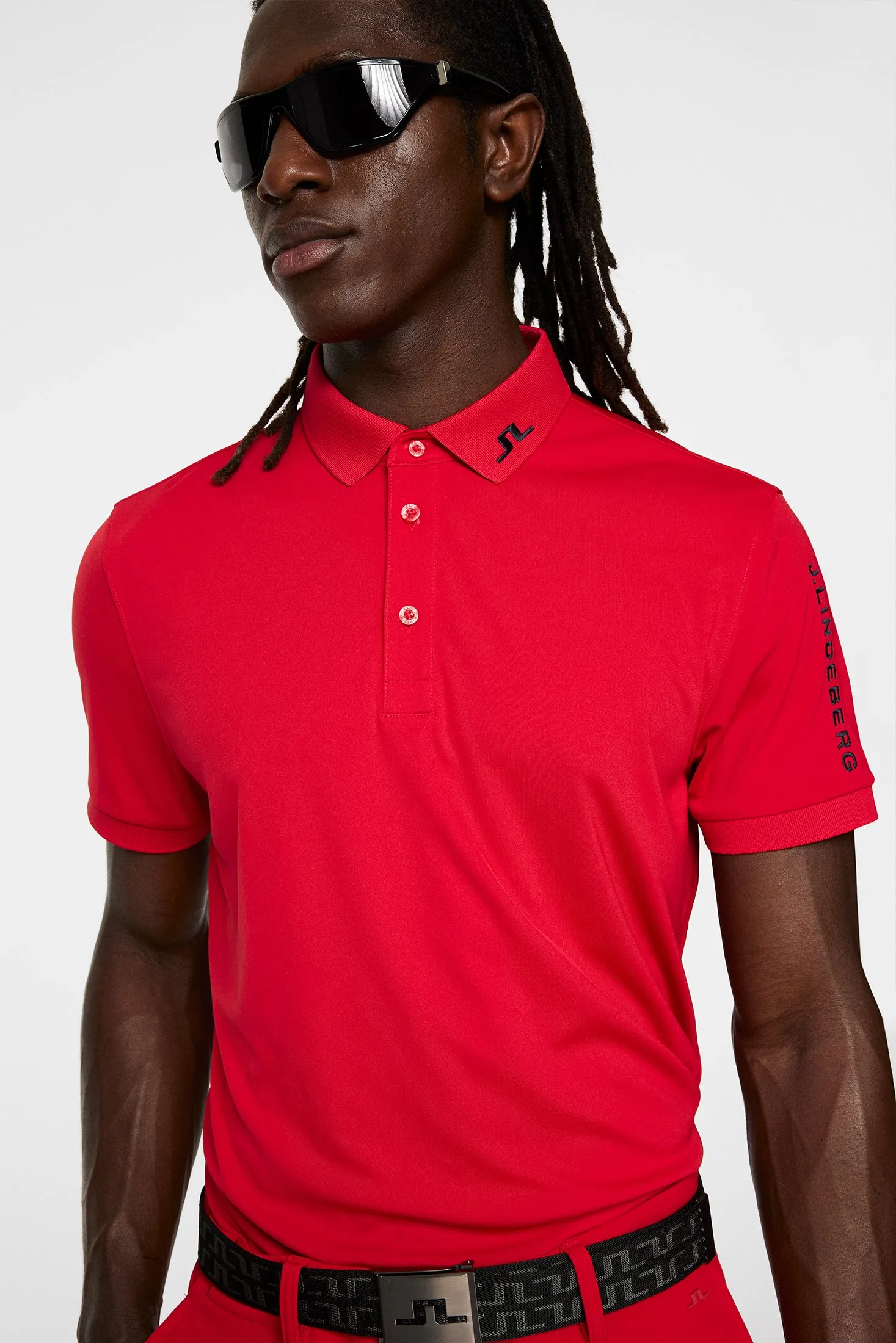 Men's Tour Tech Slim Fit Polo Office Smart Casual