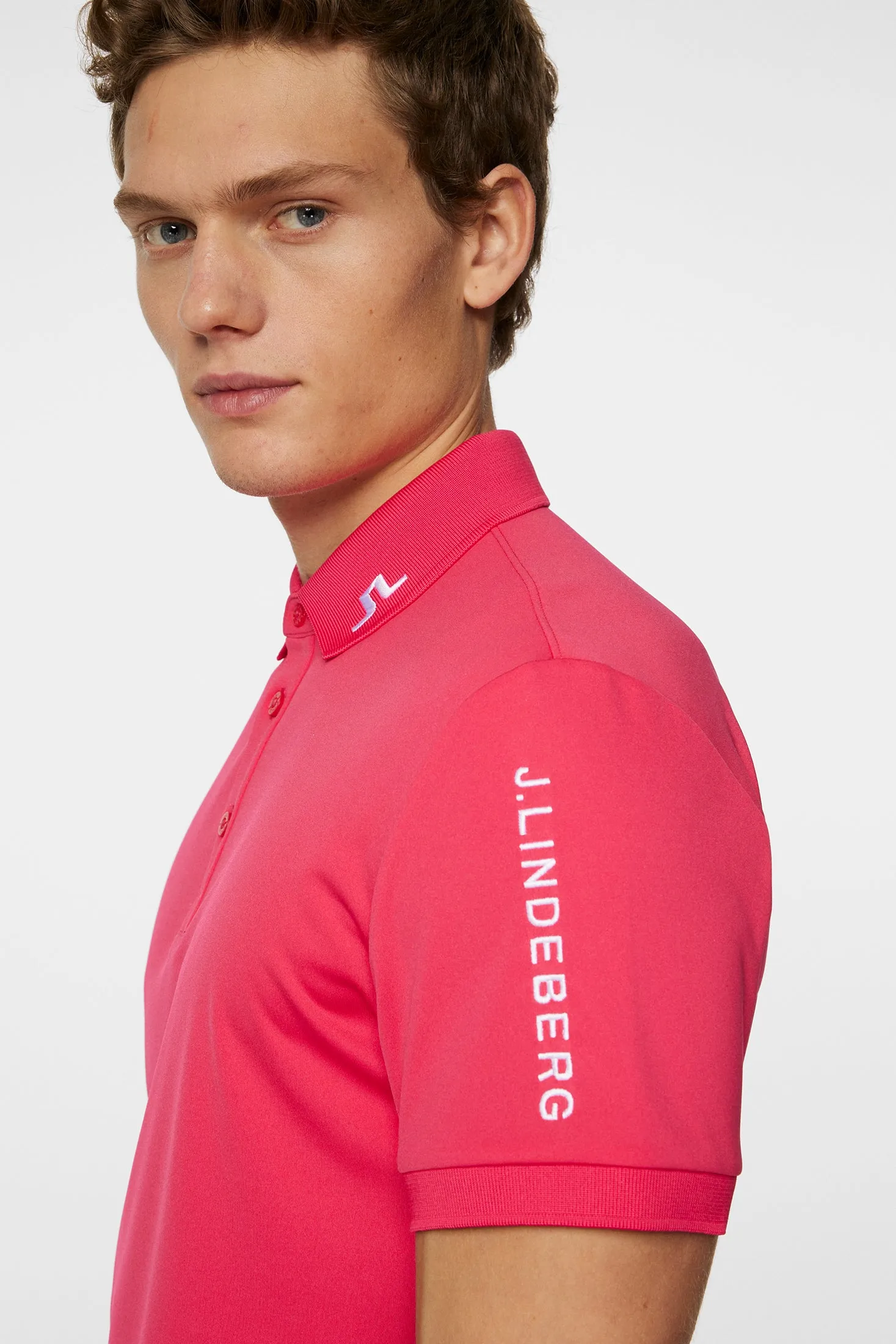 Men's Tour Tech Slim Fit Polo Office Smart Casual