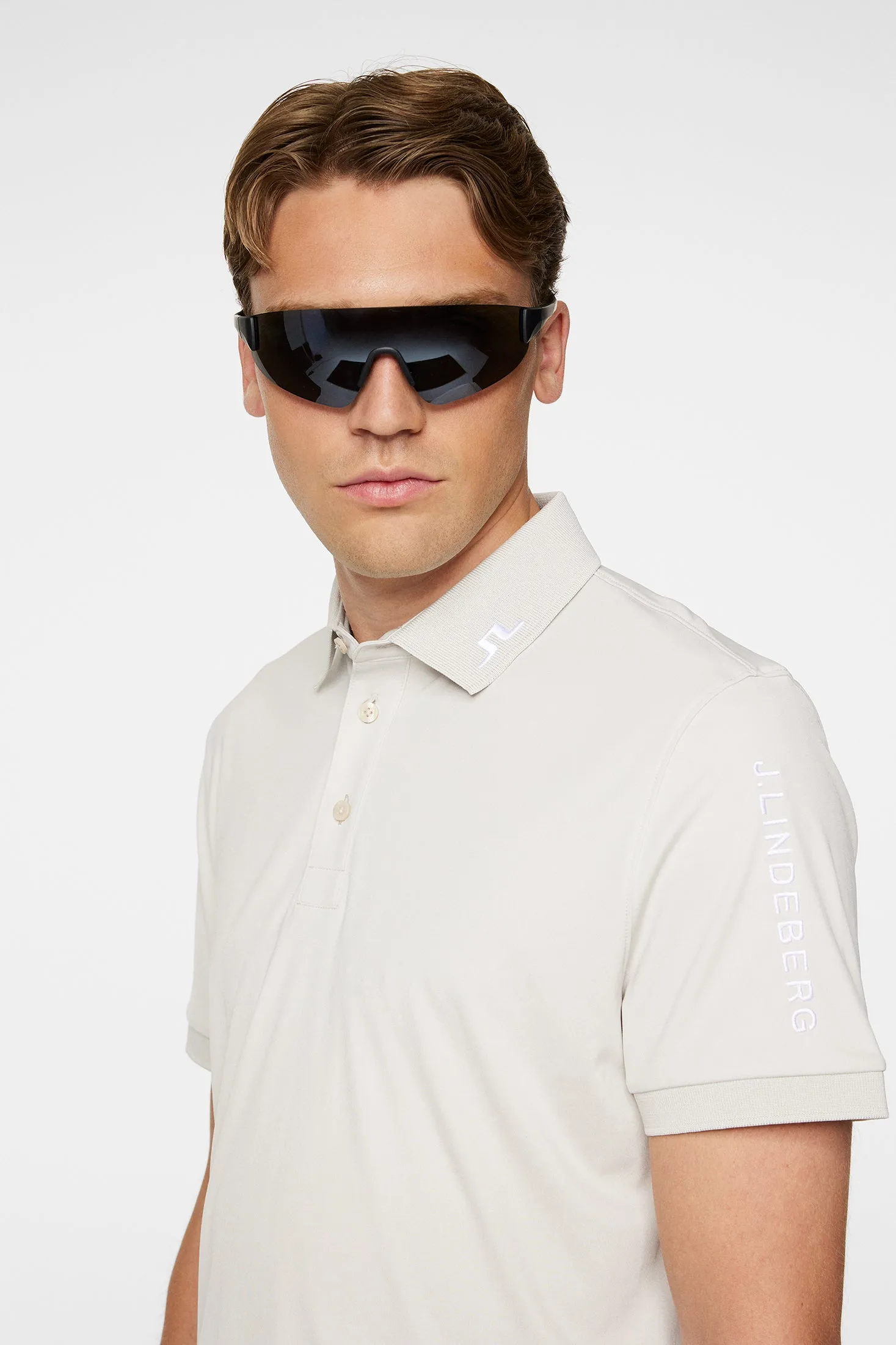 Men's Tour Tech Slim Fit Polo Office Smart Casual