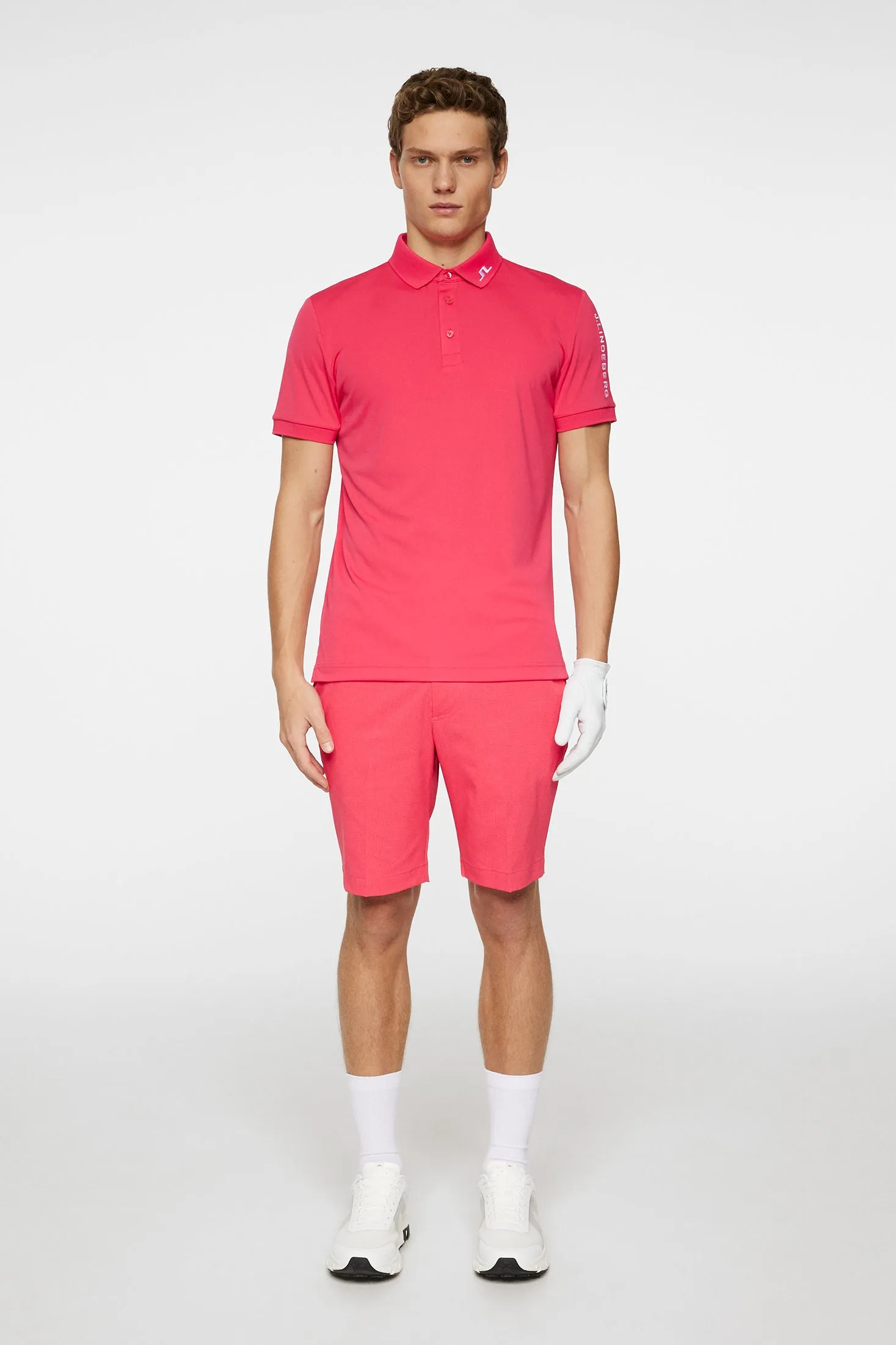 Men's Tour Tech Slim Fit Polo Office Smart Casual