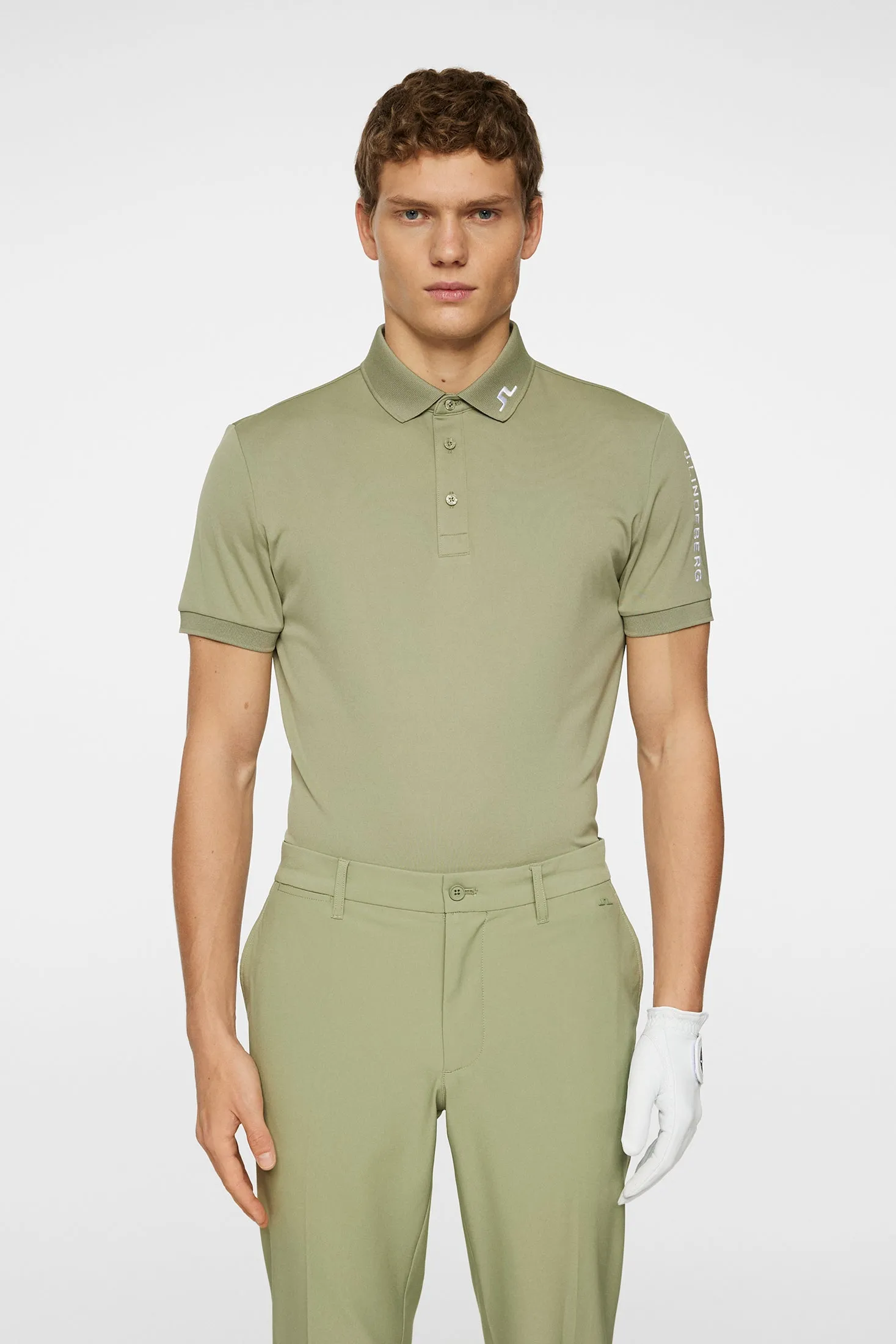 Men's Tour Tech Slim Fit Polo Office Smart Casual