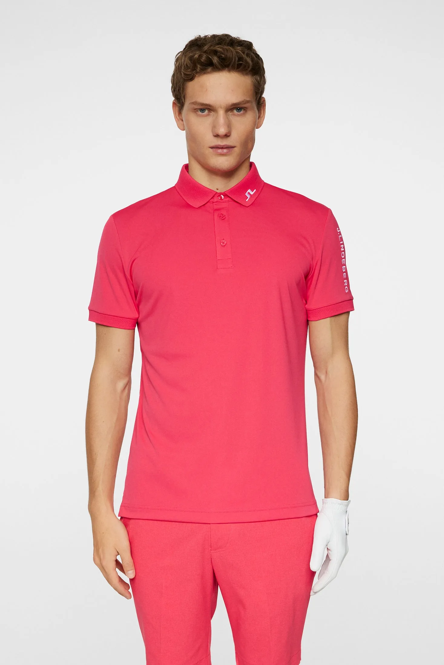 Men's Tour Tech Slim Fit Polo Office Smart Casual