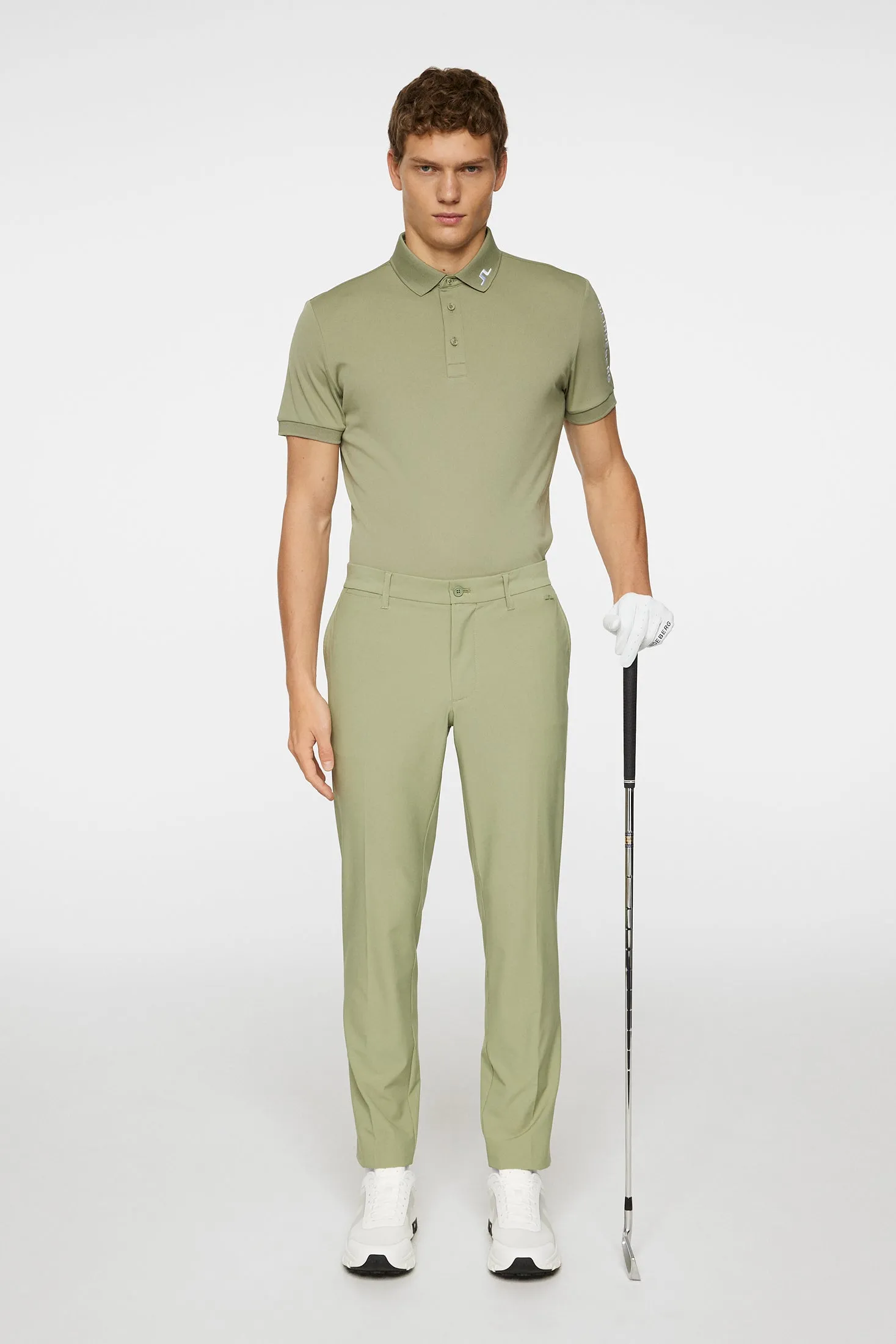 Men's Tour Tech Slim Fit Polo Office Smart Casual