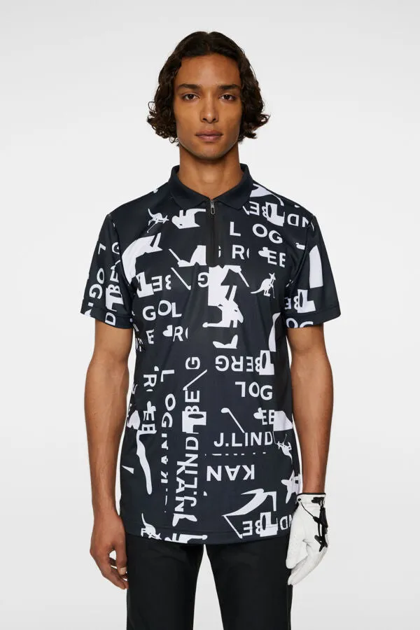 Miro Print Polo Office Smart Casual