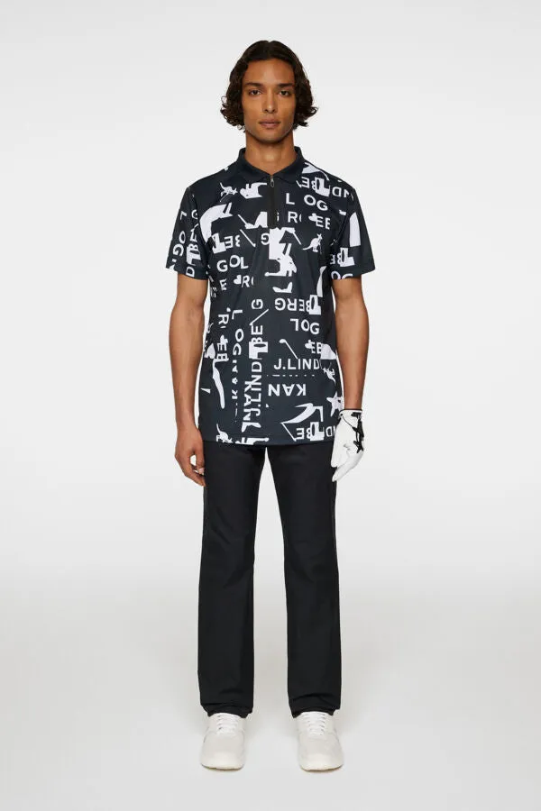 Miro Print Polo Office Smart Casual