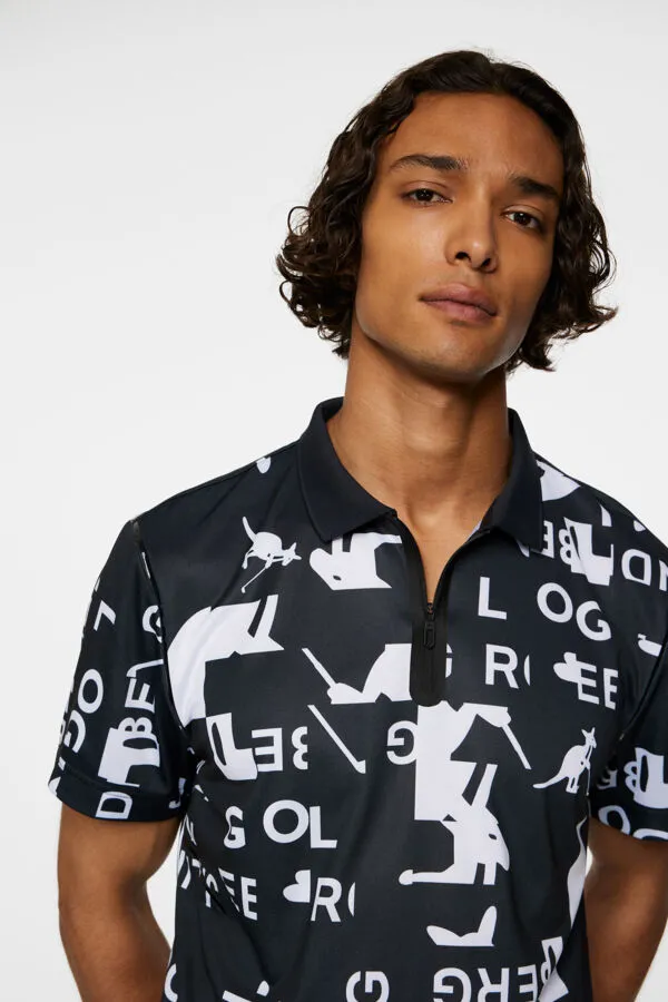 Miro Print Polo Office Smart Casual