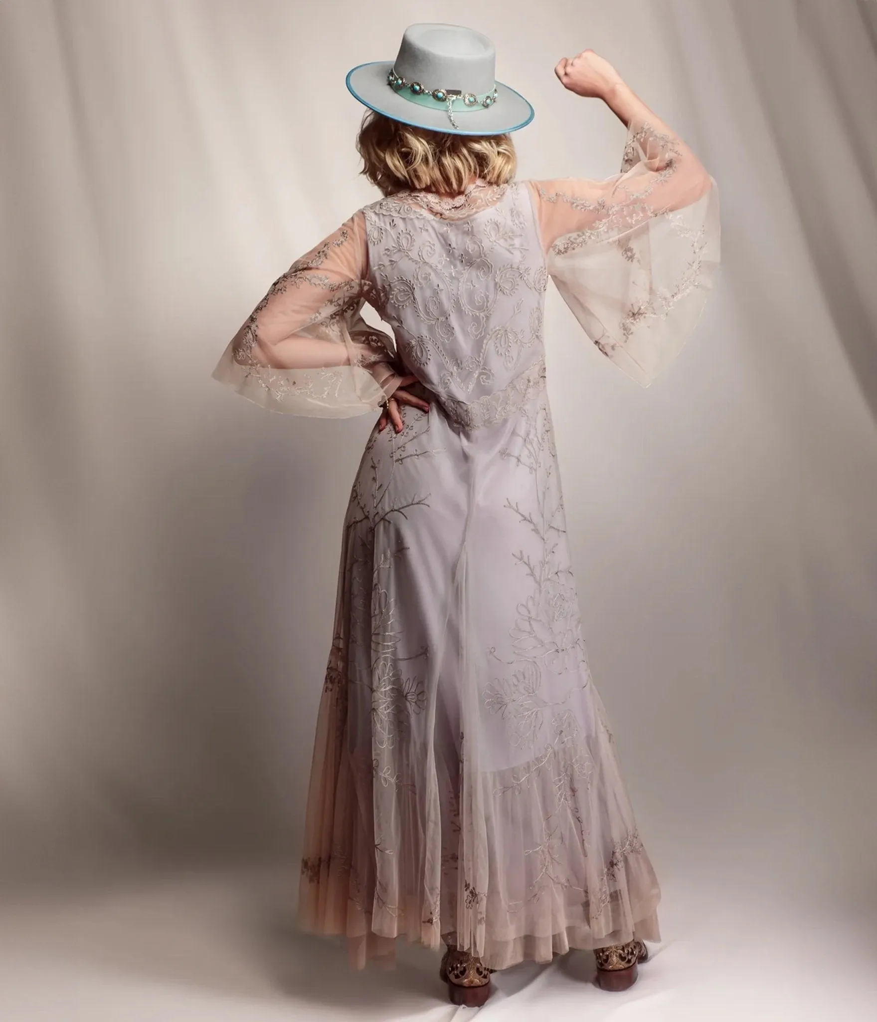 Nataya Lilac Lace Meadow Delilah Dress Party Look