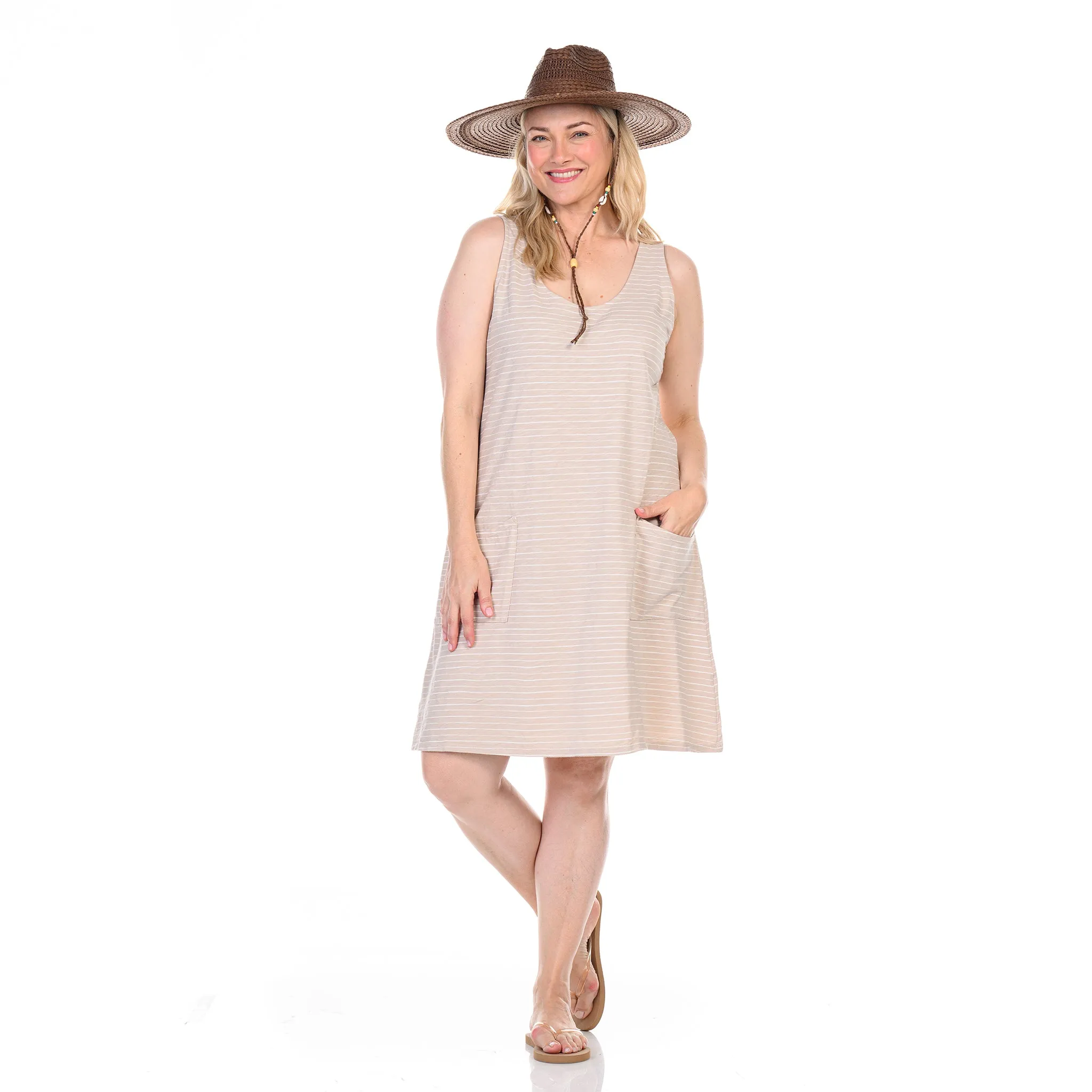 Ocean Stripe Drape Dress | Plus Size Weekend Relaxed Look