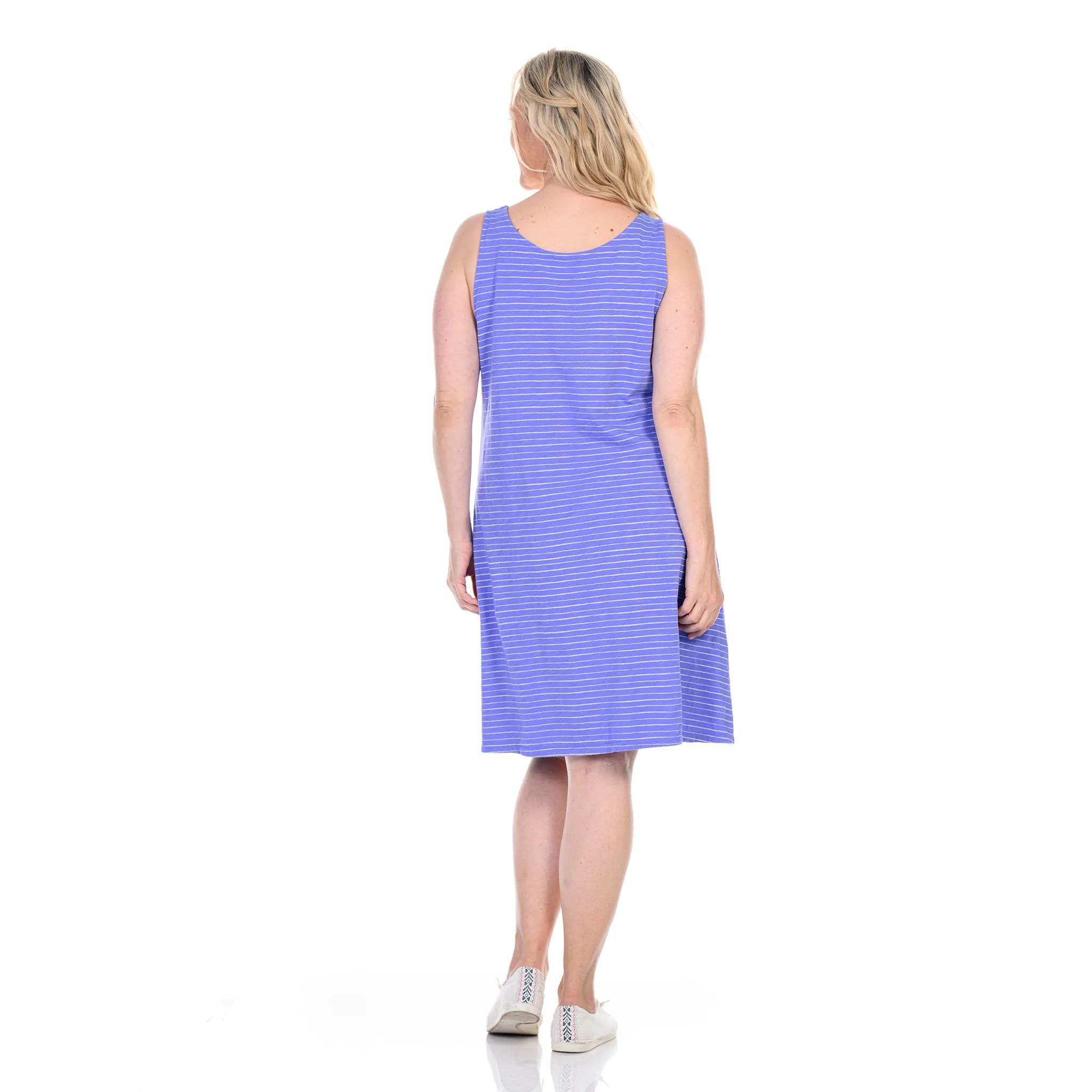Ocean Stripe Drape Dress | Plus Size Weekend Relaxed Look