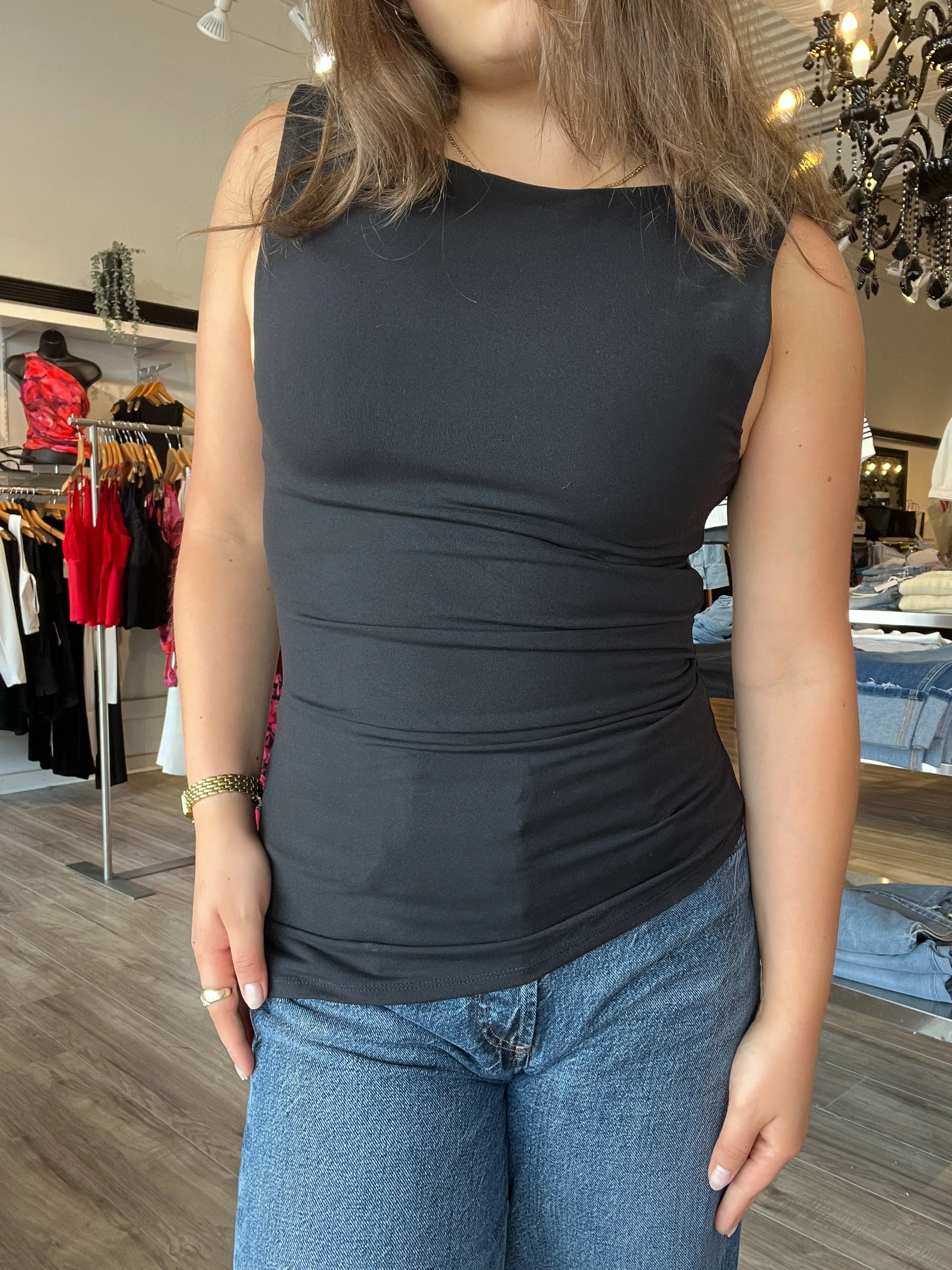 Olivia Asymmetric Top Summer Festival Tee