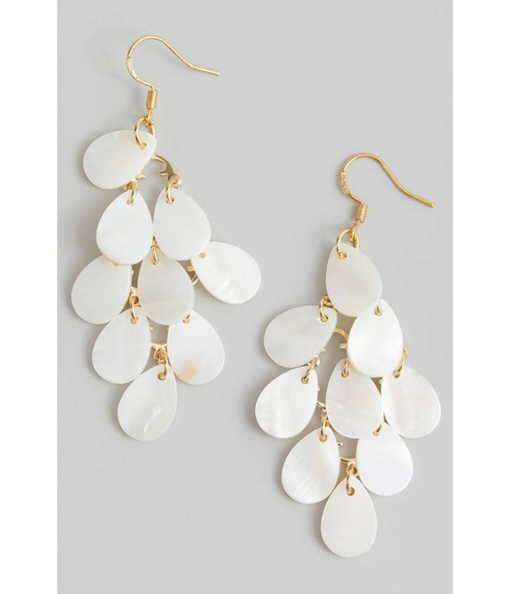 Pearly Teardrop Tiered Earrings Everyday Chic