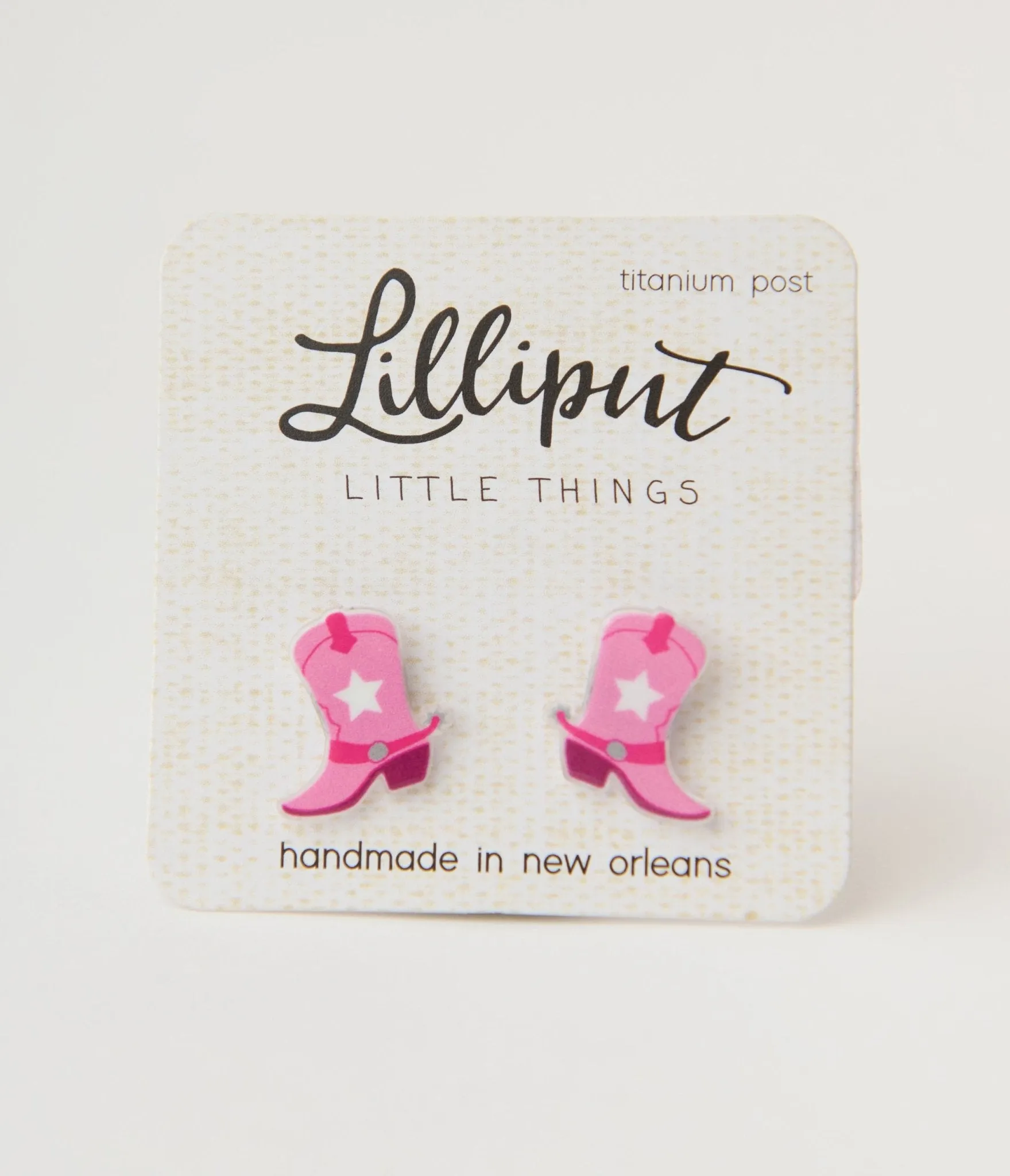 Pink Cowgirl Boot Earrings Everyday Chic