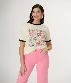 Pink Pony Club Collage Graphic Tee Easy Date Night