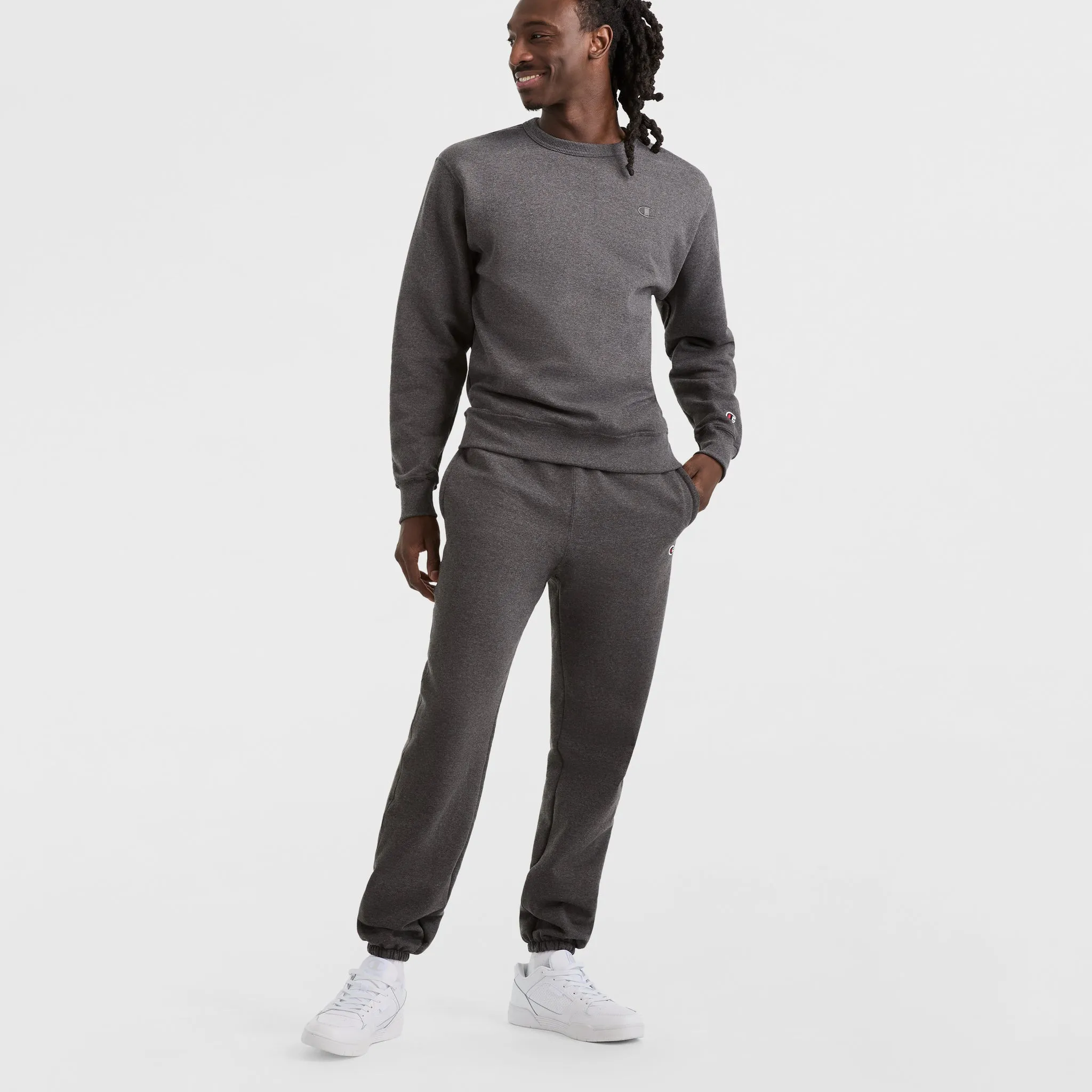 Powerblend Crewneck Sweatshirt, C Logo Urban Street Look