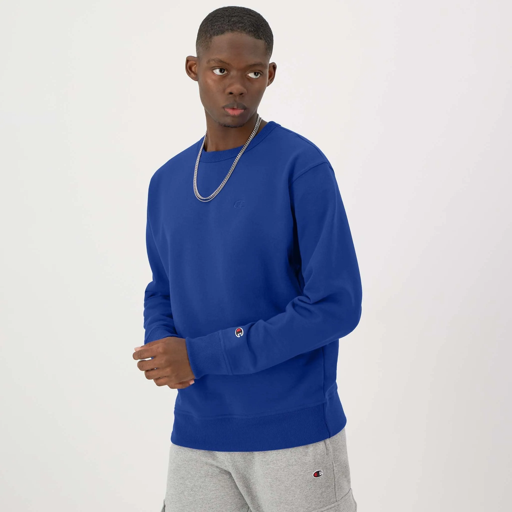 Powerblend Crewneck Sweatshirt, C Logo Urban Street Look