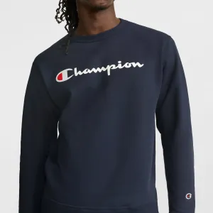 Powerblend Crewneck Sweatshirt, Classic Script Logo Urban Street Look