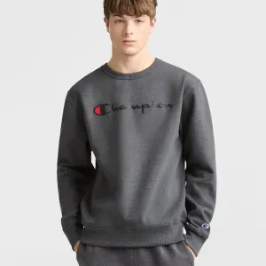 Powerblend Crewneck Sweatshirt, Classic Script Logo Urban Street Look