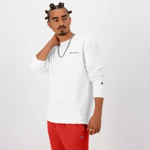 Powerblend Crewneck Sweatshirt, Left Script Logo Urban Street Look
